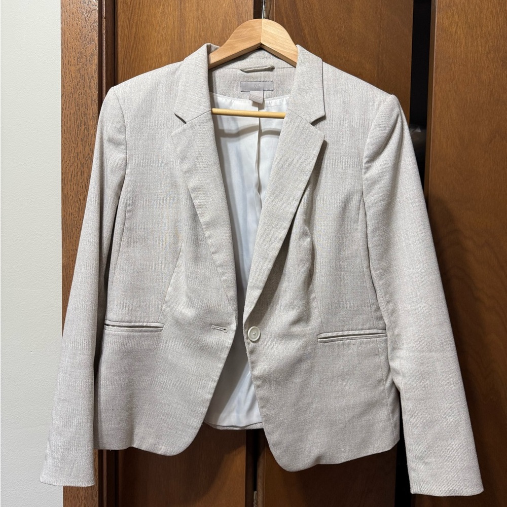 Women's Cream H&M Blazer, L
